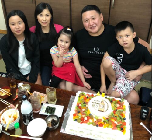 大島親方(旭天鵬)の嫁と子供