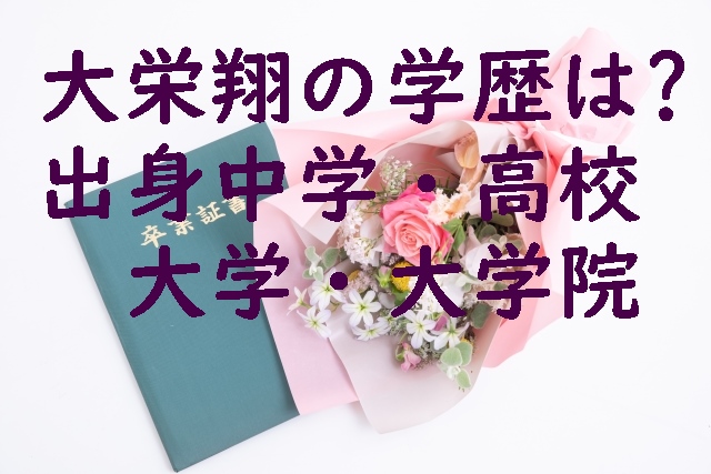 大栄翔の学歴は？出身中学・高校・大学・大学院のまとめ！