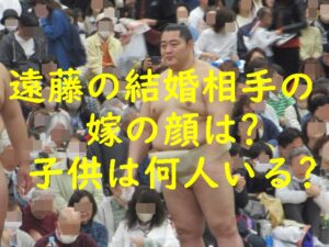 相撲 遠藤の結婚相手の嫁の顔は？子供は何人いる？