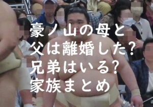 豪ノ山の母と父は離婚した？兄弟はいる？家族まとめ！