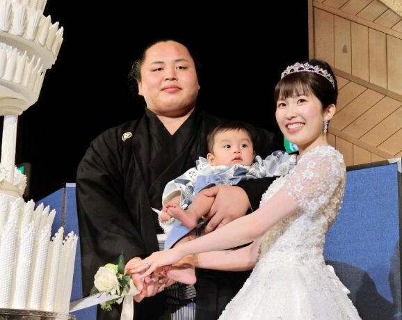 琴勝峰の嫁と子供