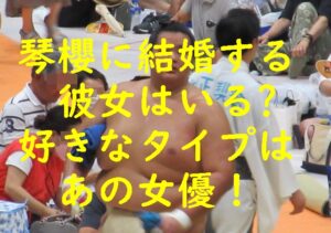 琴櫻に結婚する彼女はいる？好きなタイプはあの女優！