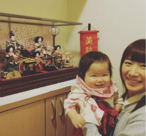 時津風親方の嫁（おかみ）と子供