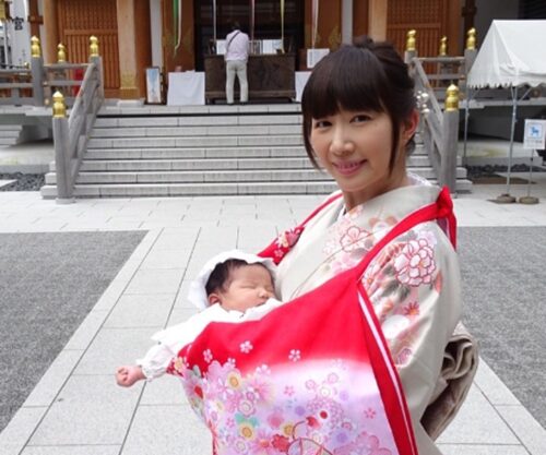 時津風親方の嫁（おかみ）と子供