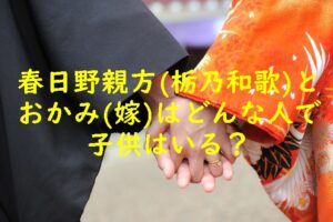 春日野親方(栃乃和歌)とおかみ(嫁)はどんな人で子供はいる？