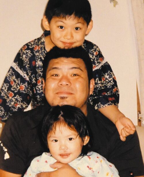 大の里の妹と父