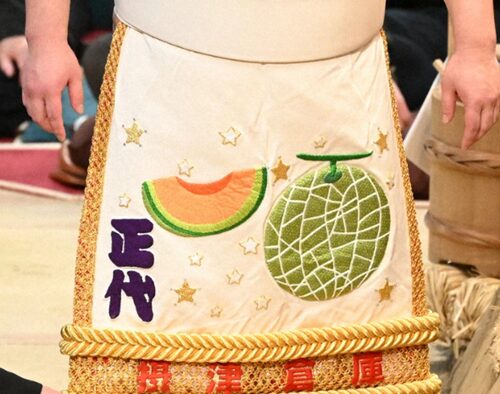 正代のメロンの化粧まわし