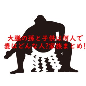 大鵬の孫と子供は何人で妻はどんな人？家族まとめ！