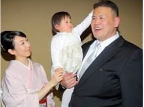 立川親方（土佐ノ海）の嫁と子供