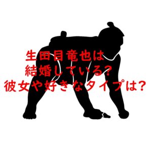 生田目（相撲）は結婚している？彼女や好きなタイプは？