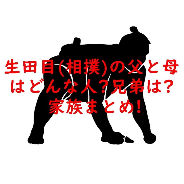 生田目竜也（相撲）の父と母はどんな人？兄弟は？家族まとめ！