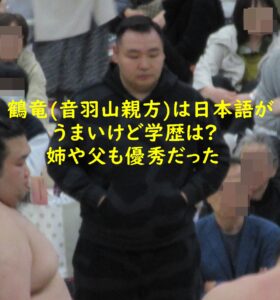 鶴竜(音羽山親方)は日本語がうまいけど学歴は?姉や父も優秀だった