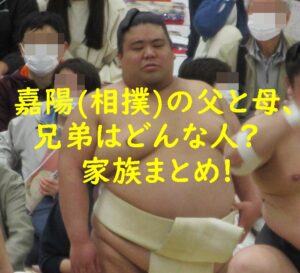 嘉陽(相撲)の父と母、兄弟はどんな人?家族まとめ!