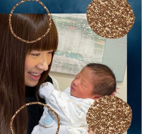 時津風部屋のおかみと子供