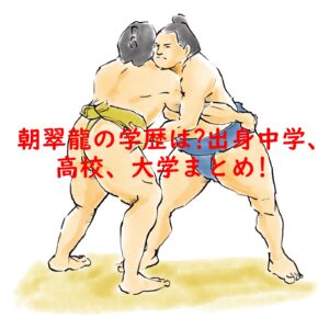 朝翠龍の学歴は?出身中学、高校、大学まとめ!