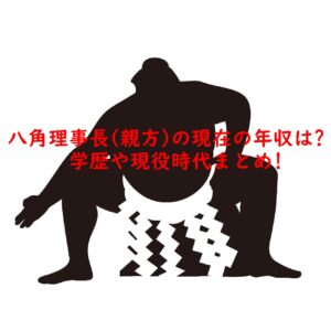 八角理事長(親方)の現在の年収は?学歴や現役時代まとめ!