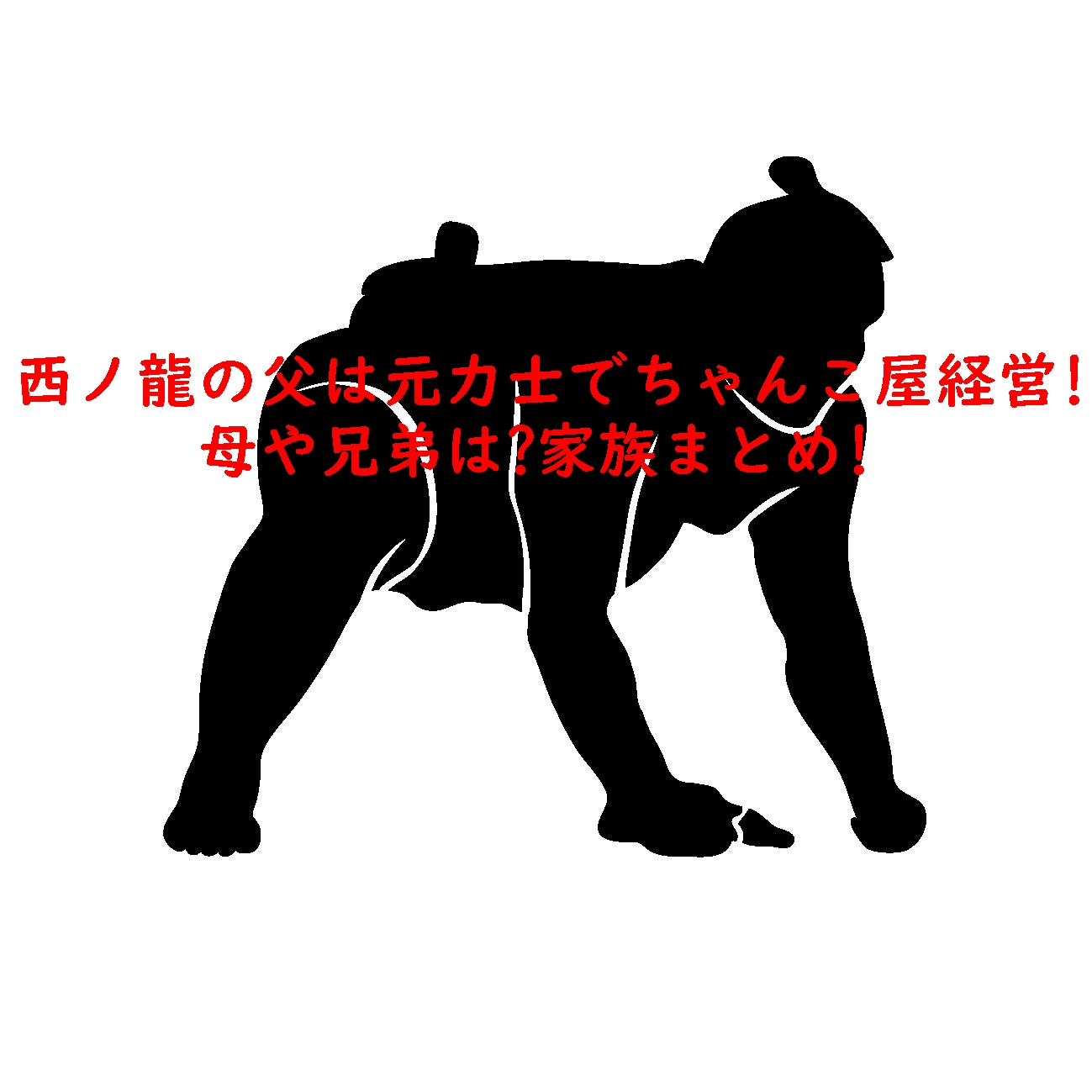 西ノ龍の父は元力士でちゃんこ屋経営!母や兄弟は?家族まとめ!